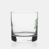 Gelukkige Ierse pub klaver St. Patricks Day Whisky Glas (Rechts)