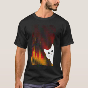 gelukkige Internationale Dag Stip met zoete witte  T-shirt