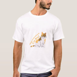 Gelukkige Internationale Kattendag T-shirt