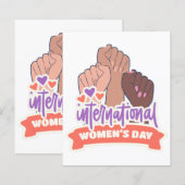 Gelukkige Internationale Vrouwendag (Voorkant / Achterkant)