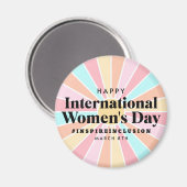Gelukkige Internationale Vrouwendag | 8 maart Magneet (Voorkant / Achterkant)