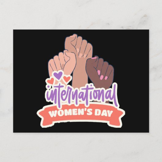 Gelukkige Internationale Vrouwendag Briefkaart (Voorkant)