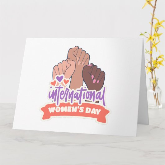 Gelukkige Internationale Vrouwendag Kaart (Gele Bloem)