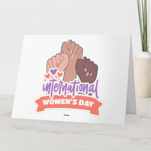 Gelukkige Internationale Vrouwendag Kaart (Achterkant)