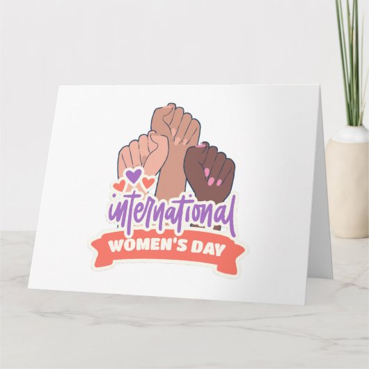 Gelukkige Internationale Vrouwendag Kaart (Voorkant)