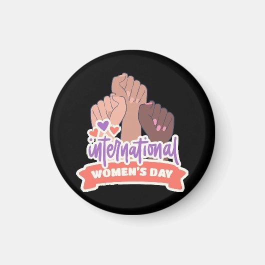 Gelukkige Internationale Vrouwendag Magneet (Voorkant)