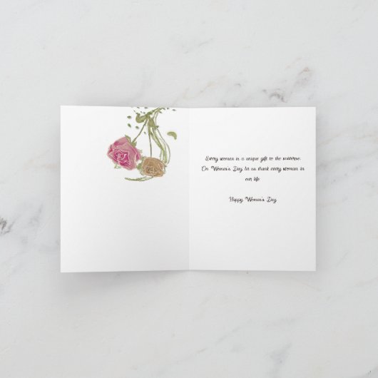 Gelukkige Internationale Vrouwendag | Vrouwen met  Feestdagen Kaart (Binnen)