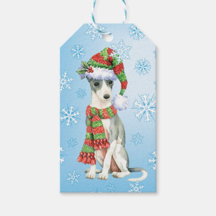 Gelukkige Italiaanse Windhond Howlidays Cadeaulabel