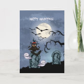 Gelukkige jachtuil geesten en vliegende vleermuize kaart (Voorkant)