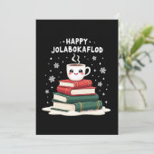 Gelukkige Jolabokaflod Familie Viering Gift Feestdagenkaart (Staand voorkant)