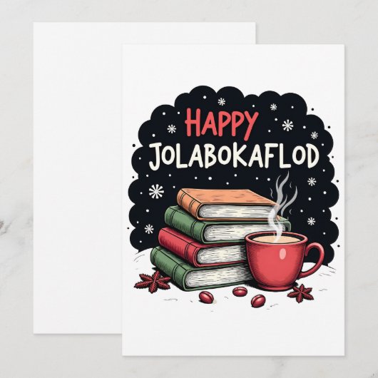 Gelukkige Jolabokaflod Familie Viering Gift Feestdagenkaart (Voorkant / Achterkant)