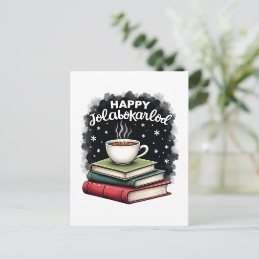 Gelukkige Jolabokaflod Familie Viering Gift Feestdagenkaart (Staand voorkant)