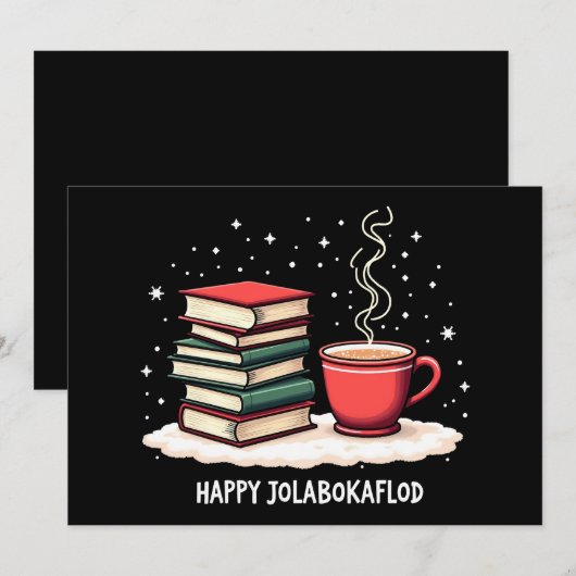 Gelukkige Jolabokaflod Familie Viering Gift Feestdagenkaart (Voorkant / Achterkant)