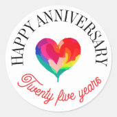 Gelukkige jubileum stickers (Voorkant)