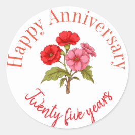 Gelukkige jubileum stickers