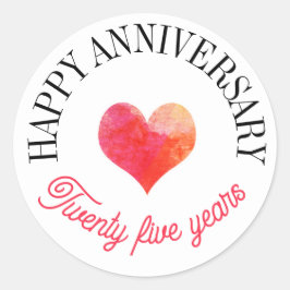 Gelukkige jubileum stickers