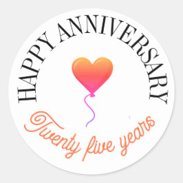 Gelukkige jubileum stickers