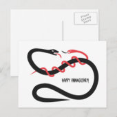 Gelukkige jubileumslangen! briefkaart (Voorkant / Achterkant)