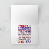 Gelukkige Juli 4th Kat Kaart (Binnen)