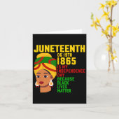 Gelukkige Junenth Is Mijn Onafhankelijkheidsdag Vr Kaart (Gele Bloem)