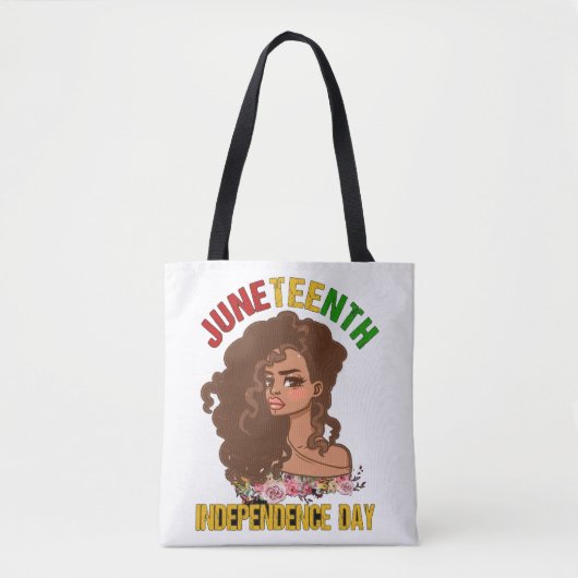 GELUKKIGE JUNETEENTH 2025 TOTE BAG (Voorkant)