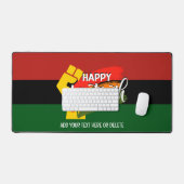 GELUKKIGE JUNETEENTH Pan Afrikaans Bureaumat (Keyboard & Muis)