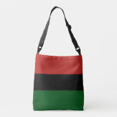 GELUKKIGE JUNETEENTH Pan Afrikaans Crossbody Tas (Achterkant)