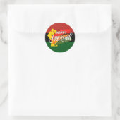 GELUKKIGE JUNETEENTH Pan Afrikaans Ronde Sticker (Tas)