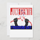 gelukkige juneteenth vrijheid afro-amerikaanse fee kaart (Voorkant)