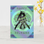 Gelukkige Kaart Beltane (Gele Bloem)