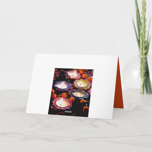 Gelukkige Kaart Diwali (Achterkant)