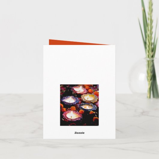 Gelukkige Kaart Diwali (Achterkant)