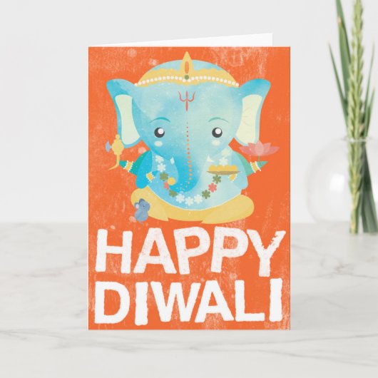 Gelukkige Kaart Diwali (Voorkant)