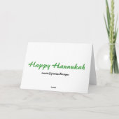 Gelukkige Kaart Hannukah (Achterkant)