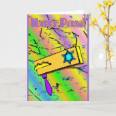 Gelukkige Kaart Purim (Gele Bloem)