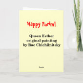 Gelukkige Kaart Purim (Achterkant)