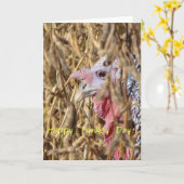 Gelukkige kalkoendag kaart (Gele Bloem)