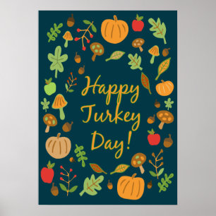 Gelukkige kalkoendag! poster