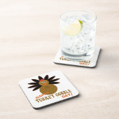 Gelukkige kalkoendag Thanksgiving Onderzetter (Rechterzijde)