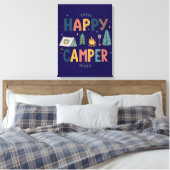 Gelukkige Kampeer Canvasprint Canvas Afdruk (Insitu (Slaapkamer))