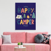 Gelukkige Kampeer Canvasprint Canvas Afdruk (Insitu (Woonkamer))