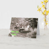 Gelukkige Kampeerauto Kaart (Gele Bloem)