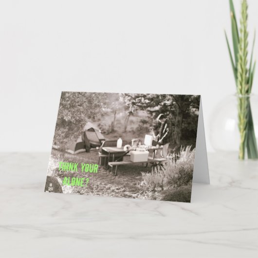 Gelukkige Kampeerauto Kaart (Voorkant)