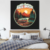 Gelukkige Kampeerder Canvas Afdruk (Insitu (Slaapkamer))