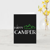 Gelukkige Kampeerder - Kamperen Voor Mannen Kaart (Gele Bloem)