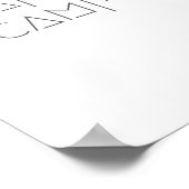 gelukkige kampeerder. Poster & Prints (Hoek)