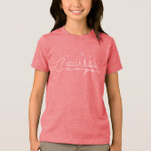 Gelukkige Kampeerder Silhouet Tri-Blend Shirt (Voorkant)