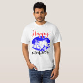 Gelukkige Kampeerder T-shirt (Voorkant volledig)
