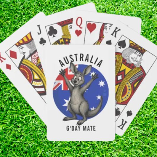 gelukkige kangoeroe pokerkaarten
