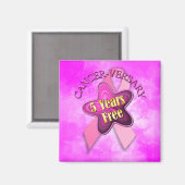 Gelukkige kankerversary magneet (Voorkant / Achterkant)